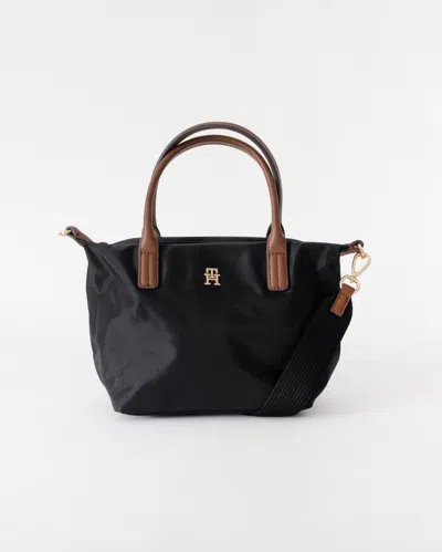 Tommy Hilfiger Popette Womens Mini Tote Bag In Black