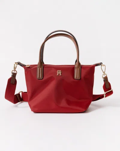 Tommy Hilfiger Popette Womens Mini Tote Bag In Red