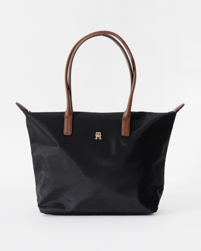 Tommy Hilfiger Popette Womens Tote Bag In Black