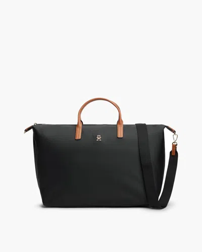 Tommy Hilfiger Popette Womens Weekender Bag In Black