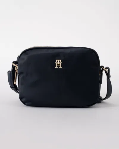 Tommy Hilfiger Poppy Th Womens Crossover Bag In Black