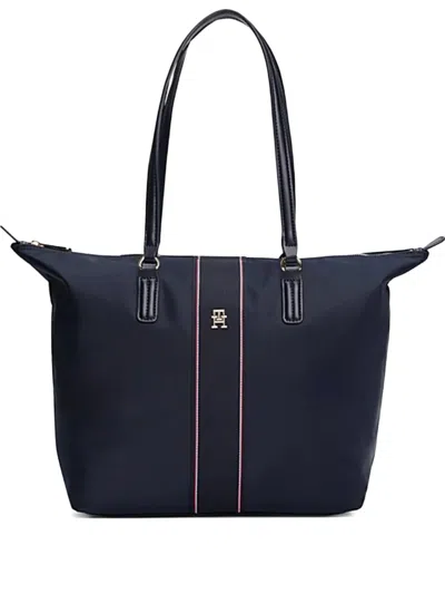 Tommy Hilfiger Navy Striped Tote Bag