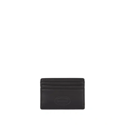 Tommy Hilfiger Leather Card Holder In Black
