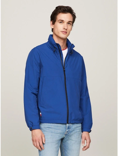 Tommy Hilfiger Portland Standing Collar Windbreaker In Anchor Blue