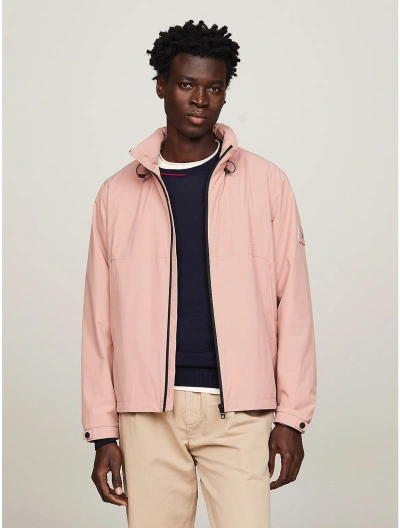 Tommy Hilfiger Portland Standing Collar Windbreaker In Terra Pink