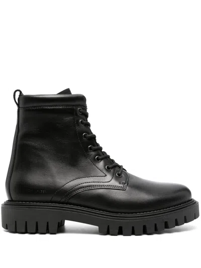 Tommy Hilfiger Premium Casual Chunky Boot In Black