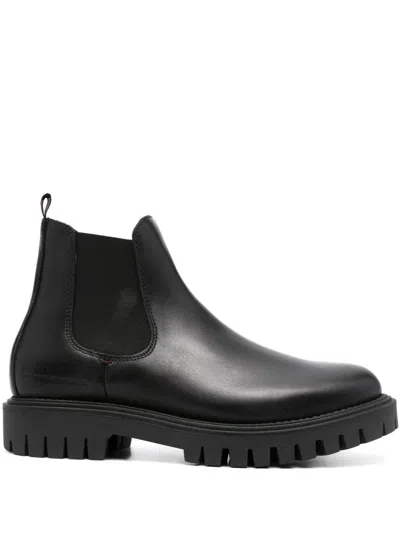 Tommy Hilfiger Premium Casual Chunky Booties In Black