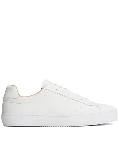 Tommy Hilfiger Premium Cupsole Leather Shoes In White