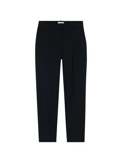 Tommy Hilfiger Pressed-crease Straight Trousers In Black
