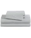 Tommy Hilfiger Printed 200-thread Count Cotton Percale 3-pc. Sheet Set, Twin Xl In White