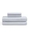 Tommy Hilfiger Printed 200-thread Count Cotton Percale 4-pc. Sheet Set, King In White