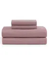 Tommy Hilfiger Printed 200-thread Count Cotton Percale 4-pc. Sheet Set, Queen In Highland Ticking Stripe Red