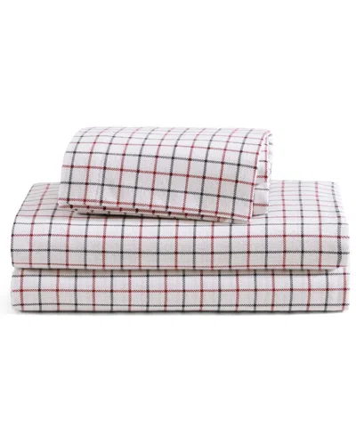 TOMMY HILFIGER PRINTED FLANNEL 4-PC. SHEET SET, QUEEN