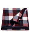 Tommy Hilfiger Printed Plush Plaid Throw Blanket, 70" X 50" In Multi