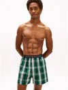 Tommy Hilfiger Printed Woven Boxer In Green