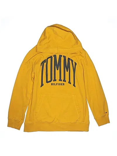 Pre-owned Tommy Hilfiger Kids' Pullover Hoodie In Orange