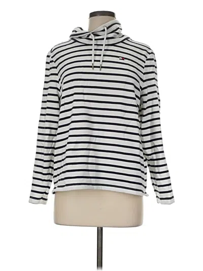 Pre-owned Tommy Hilfiger Pullover Hoodie In Silver