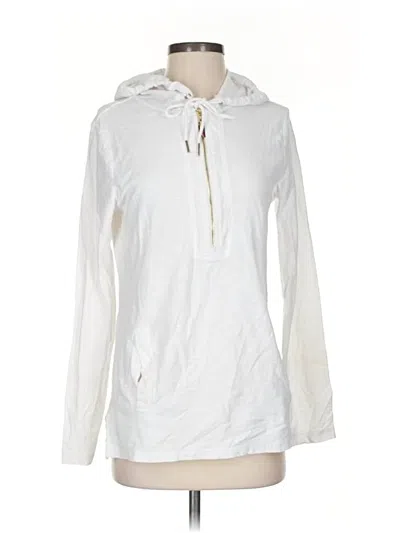 Pre-owned Tommy Hilfiger Pullover Hoodie In White