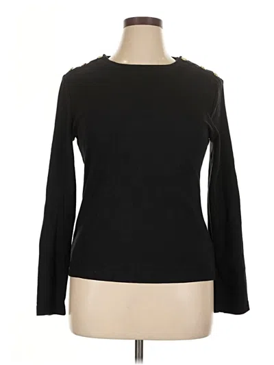 Pre-owned Tommy Hilfiger Pullover Sweater In Black
