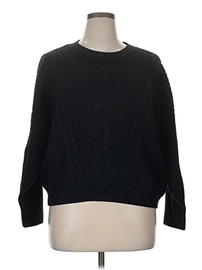 Pre-owned Tommy Hilfiger Pullover Sweater In Black