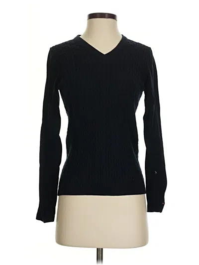 Pre-owned Tommy Hilfiger Pullover Sweater In Black