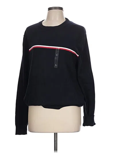 Pre-owned Tommy Hilfiger Pullover Sweater In Black