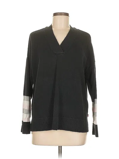 Pre-owned Tommy Hilfiger Pullover Sweater In Black