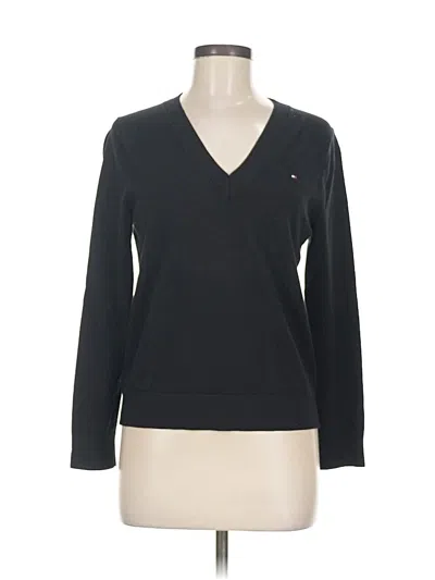 Pre-owned Tommy Hilfiger Pullover Sweater In Black