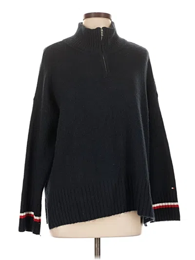 Pre-owned Tommy Hilfiger Pullover Sweater In Black