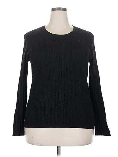Pre-owned Tommy Hilfiger Pullover Sweater In Black
