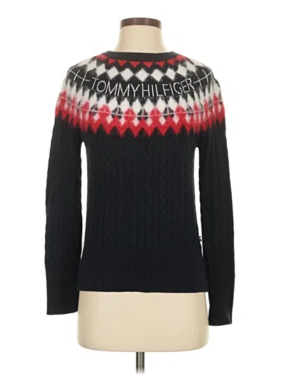 Pre-owned Tommy Hilfiger Pullover Sweater In Black