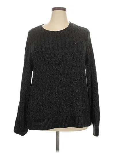 Pre-owned Tommy Hilfiger Pullover Sweater In Black