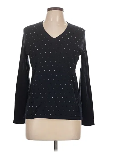 Pre-owned Tommy Hilfiger Pullover Sweater In Black