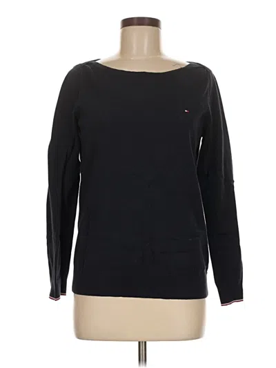 Pre-owned Tommy Hilfiger Pullover Sweater In Black