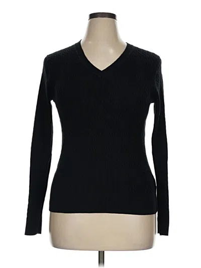 Pre-owned Tommy Hilfiger Pullover Sweater In Black