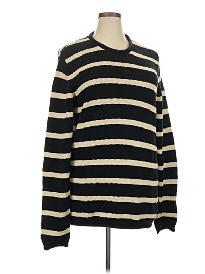 Pre-owned Tommy Hilfiger Pullover Sweater In Black