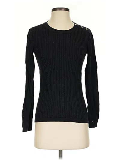 Pre-owned Tommy Hilfiger Pullover Sweater In Black