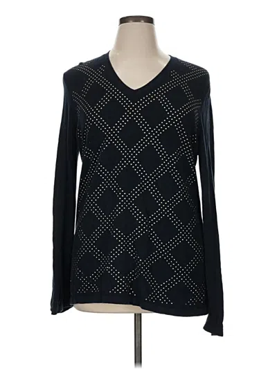 Pre-owned Tommy Hilfiger Pullover Sweater In Black