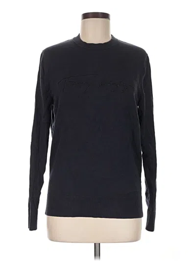 Pre-owned Tommy Hilfiger Pullover Sweater In Black