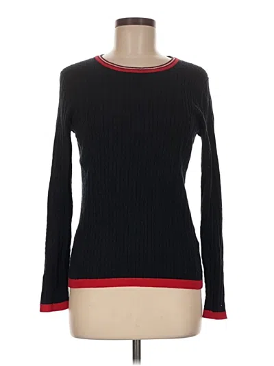 Pre-owned Tommy Hilfiger Pullover Sweater In Black