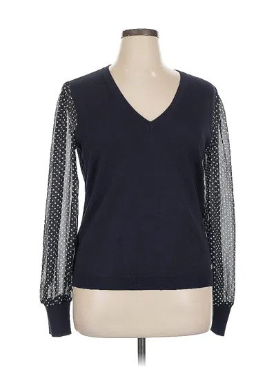 Pre-owned Tommy Hilfiger Pullover Sweater In Blue