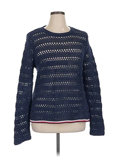 Pre-owned Tommy Hilfiger Pullover Sweater In Blue