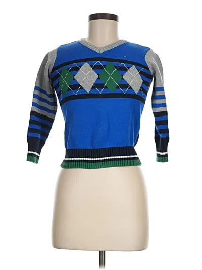 Pre-owned Tommy Hilfiger Kids' Pullover Sweater In Blue