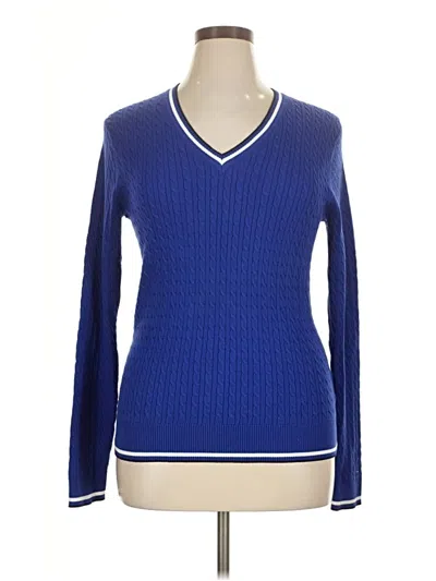 Pre-owned Tommy Hilfiger Pullover Sweater In Blue