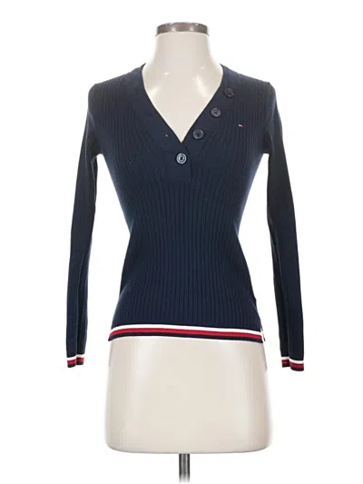 Pre-owned Tommy Hilfiger Pullover Sweater In Blue