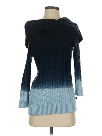 Pre-owned Tommy Hilfiger Pullover Sweater In Blue