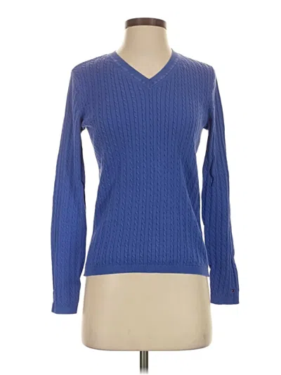 Pre-owned Tommy Hilfiger Pullover Sweater In Blue