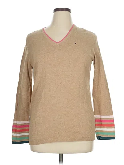 Pre-owned Tommy Hilfiger Pullover Sweater In Brown