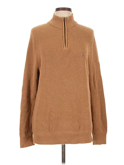 Pre-owned Tommy Hilfiger Pullover Sweater In Brown