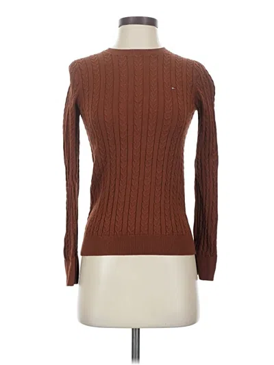 Pre-owned Tommy Hilfiger Pullover Sweater In Brown